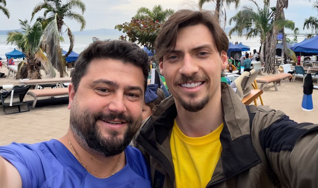Danilo Visconti e o vereador por Balneário Camboriú Renan Bolsonaro